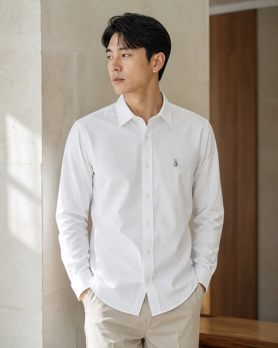 White Oxford Shirt 01, Lifestyle Campaign