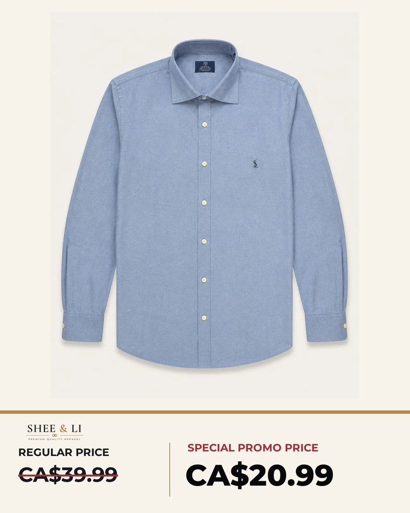Light-Blue Oxford Shirt 02